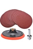akinanyapı Cırt Zımpara Seti + Matkap Aparatı 115 Mm (8 Parça) - 1