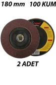 Soma Flap Disk 100 Kum 180'lik Orjinal Ürün 2 Adetyerli Ürün Flap Zımpara thumbnail 2