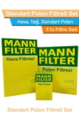 Mann Fılter Skoda Fabia 1.4 Benzinli Mann Filtre Bakım Seti 2009-2013|hava Yağ Standart Polen - 1