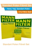 Mann Fılter Seat Toledo 1.2 1.4 Tsı Benzinli Mann Filtre Bakım Seti 2013-2014|hava Yağ Standart Polen - 1