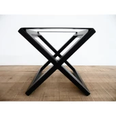 Ağaç Sehpa Ayağı X Tasarım Metal Sehpa Ayağı thumbnail 2