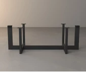 Sehpa Metal Ayak Ahşap Sehpa Ayağı Siyah Sehpa Ayağı - 6