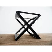 Ağaç Sehpa Ayağı X Tasarım Metal Sehpa Ayağı thumbnail 6