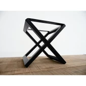 Ağaç Sehpa Ayağı X Tasarım Metal Sehpa Ayağı thumbnail 5