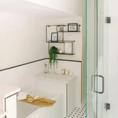 Banyo İçin Ferforje Raf Üçlü Metal Banyo Rafı - 3