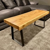 Sehpa Ayağı Siyah Metal Tasarım Dikdörtgen Orta Sehpa Ayağı - 5