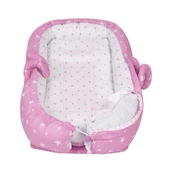 Sevi Bebe Anne Yanı Bebek Reflü Yatağı Pembe Yıldız - 3