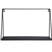 Demir Kitaplık Siyah Duvar Rafı Kitaplık - 2