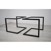 Metal Orta Sehpa Ayağı Ahşap Cam Sehpa Ayağı thumbnail 3