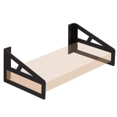 Gizli Raf Tutucu Metal Duvar Dekor Rafı - 1