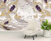 Swarovski Taşlı Duvar Kağıdı Baskı - 6