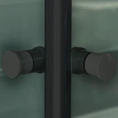 Sanica Magna Cam Duşakabin Kare Siyah Şeffaf 4 mm 100 x 100 cm H:178 thumbnail 3