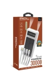 LED Fenerli Powerbank 30000 lik - Yüksek Kapasiteli, Taşınabilir Şarj Cihazı ve Entegre LED Işıklı Acil Durum Feneri - 1