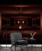 3 Boyutlu Derinlik, Tünel Duvar Kağıdı Baskı thumbnail 6