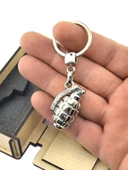 El Bombası - Grenade - Anahtarlık - Nikel Ahşap Kutulu - 3