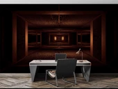 3 Boyutlu Derinlik, Tünel Duvar Kağıdı Baskı thumbnail 4