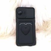 Iphone 14 Pro Max Siyah Kalpli Telefon Kabı - 1