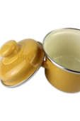 Emaye Mini Bebek Mama Yemek Yumurta Haşlama Derin Tencere 12cm (900 ML) - 6