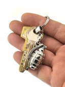 El Bombası - Grenade - Anahtarlık - Nikel Ahşap Kutulu - 4