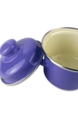 Emaye Mini Bebek Mama Yemek Yumurta Haşlama Derin Tencere 12cm (900 ML) - 2