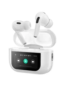 Logia Touch Screen Pro Dokunmatik LED Ekranlı Bluetooth Kulaklık Beyaz - 1