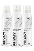 Privacy Woman Addiction Kadın Deodorant 3x150ml - 1