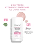 SİNOZ Spf50 Pink Touch Aydınlatıcı Sıvı Yüz Güneş Kremi Yeni Nesil Güneş Filtreleri Hibrit Formül 50ml - 4