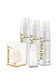 Privacy Gold Woman Edt 100 ml + Deodorant 3 X 150ml - 1