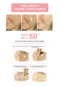 SİNOZ Pink Touch Spf 50 Cilt Aydınlatıcı Ton Eşitleyici Pembe Yüz Güneş Kremi 50 ml Tüm Ciltler Için - 5