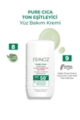 SİNOZ Spf50 Pure Cica Anında Ton Eşitleyici Yüz Bakım Kremi - Yeni Nesil Mineral Güneş Filtresi - 4
