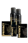 Privacy Gold Men Edt Erkek Parfüm 2 X 100 Ml + Deodorant 2 X 150 Ml - 1
