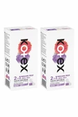 Kotex 2 In 1 Regl Mesane 22'li Günlük Ped - 2'li Paket - 2