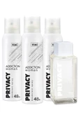 Privacy Woman Addiction Edt Kadın Parfüm 100ml Deodorant 3x150ml - 1