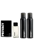 Privacy Man Edt 100 Ml + Deodorant 2 X 150 Ml - 1