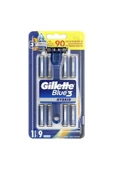 Gillette Blue3 Sensor Hybrid Tıraş Makinesi + Yedek Tıraş Bıçağı 9'lu - 2