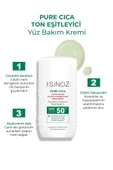 SİNOZ Spf50 Pure Cica Anında Ton Eşitleyici Yüz Bakım Kremi - Yeni Nesil Mineral Güneş Filtresi - 2