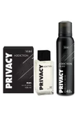 Privacy Addiction Man Edt 100 Ml + Deodorant 150ml - 1