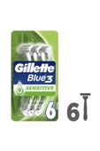 Gillette Blue3 Sensitive Kullan At Tıraş Bıçağı 6'Lı - 1