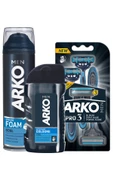 ARKO Men Erkek Bakım Seti (KÖPÜK, BIÇAK, KOLONYA) - 1