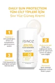 SİNOZ Spf50 Günlük Kullanım Sıvı Yüz Güneş Kremi - Yeni Nesil Güneş Filtreleri Ile Hibrit Formül 50ml - 2