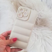 Iphone 14 Pro Krem Desenli Telefon Kabı - 1