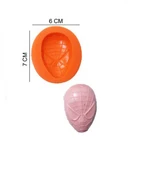 ŞEKER HAMUR KALIBI SİLİKON ÖRÜMCEK ADAM MASKE 6*7 CM - 1