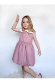 Shiny Simli Bebe Yakalı Çocuk Elbisesi - 5