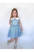 Shiny Simli Bebe Yakalı Çocuk Elbisesi - 2