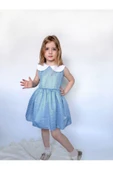 Shiny Simli Bebe Yakalı Çocuk Elbisesi - 1