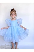 Puffy Şifon Kız Çocuk Parti Elbisesi - 1
