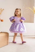 Mermaid Parlak Kız Çocuk Parti Elbisesi - 1