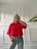 Kadın Basic Crop Tshirt thumbnail 1