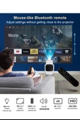 Taşınabilir Projeksiyon Dahili Powerbank 1080P/2K/4K Destekli Ev Sinema Ofis Toplantı Fuar Sunum - 7