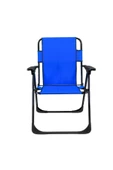 Mira - Romee Bardaklıklı Kamp Sandalyesi Katlanabilir Plaj Piknik Sandalyesi Bardak Aparatlı Lacivert - 1